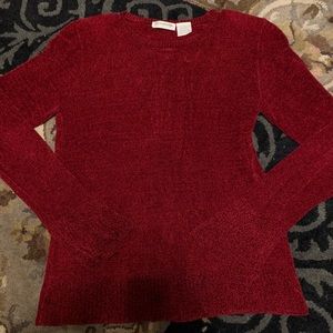 Vintage 80s/90s Shoulder Pads Plush Sweater, small